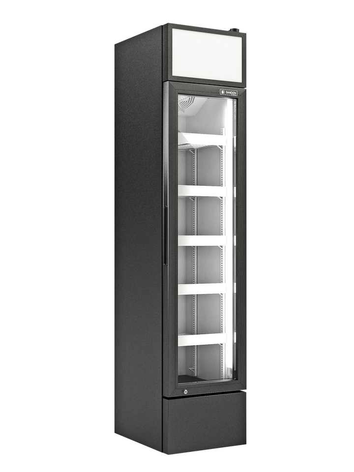 Sanden Intercool ICG-165FAW Ψυγείο Αναψυκτικών 160lt Μονόπορτο Υ188xΠ39xΒ46cm Black