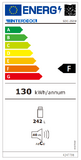 Intercool SDC-250W Ψυγείο Συντήρησης 242lt Υ143.4xΠ55xΒ44.2εκ. Λευκό