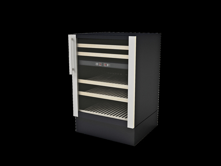 Sanden Intercool ICG-W45 Μαύρο Επαγγελματικό Ψυγείο Κρασιών 145lt με Θερμοκρασία Λειτουργίας +5°C / +8°C Π59.5 x Β57.3 x Υ89εκ.