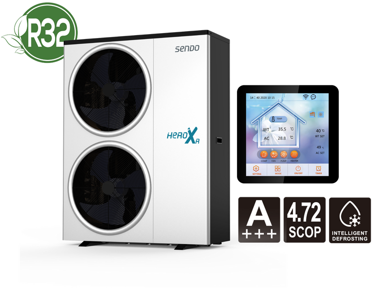 Sendo HeroXR SHP-023HXRP3 Αντλία Θερμότητας 23kW Τριφασική 60°C Monoblock