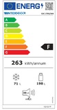 Intercool SDC-270S/BM Ψυγειοκαταψύκτης 269lt Υ180xΠ55xΒ55.8εκ. Γκρι