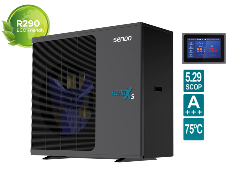 Sendo HeroXS SHP-08HXSP1 Αντλία Θερμότητας 8.3kW Μονοφασική 75°C Monoblock