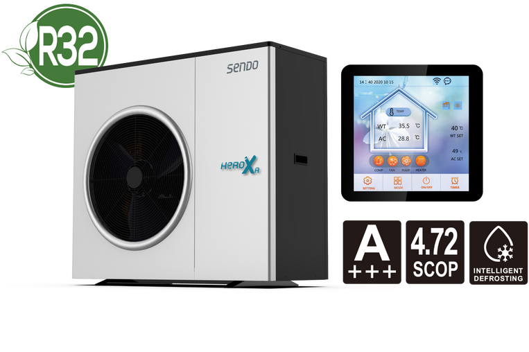 Sendo HeroXR SHP-08HXRP1 Αντλία Θερμότητας 8.4kW Μονοφασική 60°C Monoblock